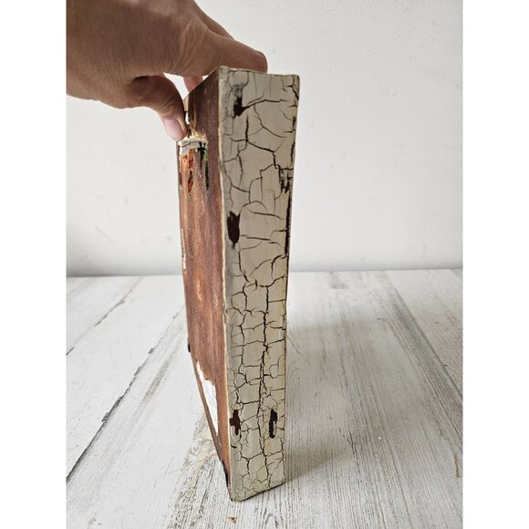 Vintage shabby chic Easter bunny spring rabbit lamb sheep frame picture hanging - Picture 8 of 10